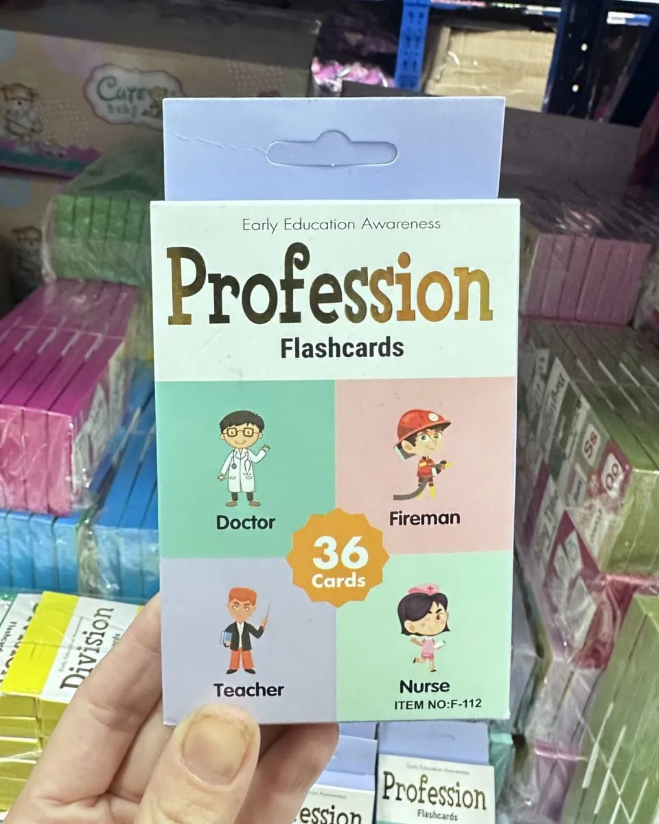 Profession Flashcards 36 kart edukacyjnych nauka zawodów F-112