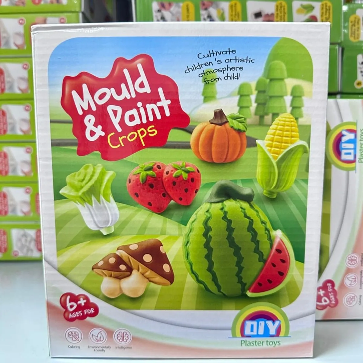 Zestaw do modelowania i malowania Mould & Paint Crops, gipsowe DIY 6+