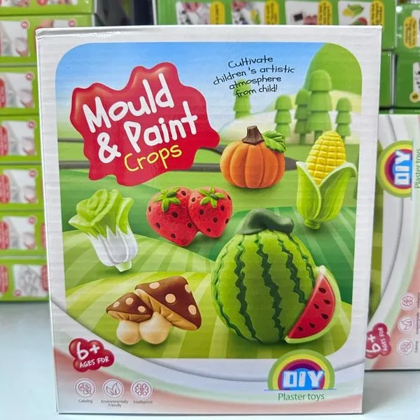 Zestaw do modelowania i malowania Mould & Paint Crops, gipsowe DIY 6+