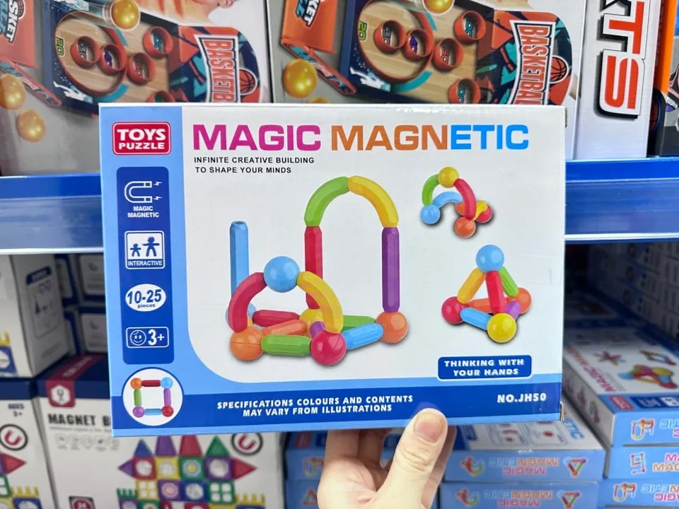 Klocki Magic Magnetic 10-25 el. magnetyczne pałeczki