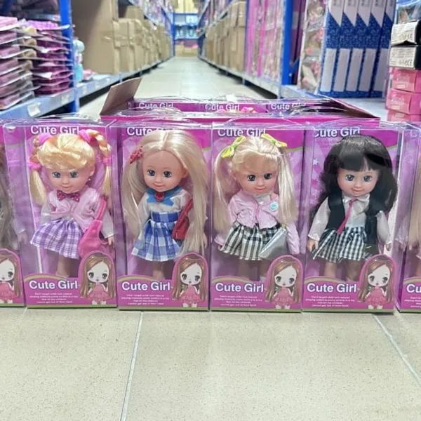 Lalka Cute Girl, różne wzory, opakowanie zbiorcze 12 szt.