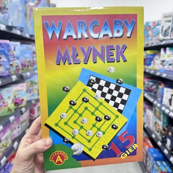 Gra planszowa Warcaby Młynek 15 Gier Alexander