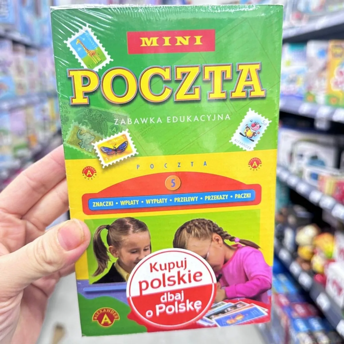 Zabawka Edukacyjna Mini Poczta Alexander - Zestaw ze Znaczkami