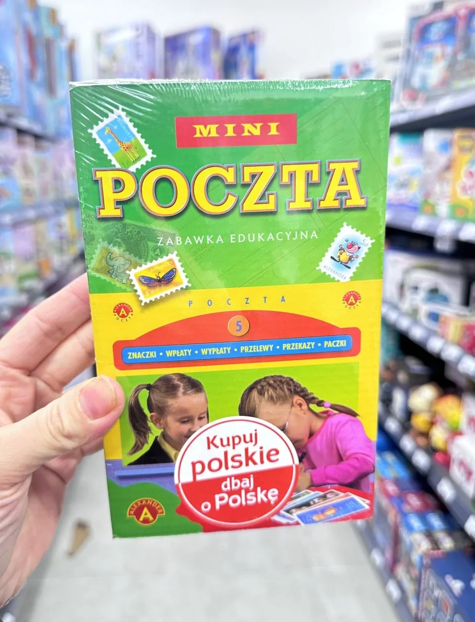 Zabawka Edukacyjna Mini Poczta Alexander - Zestaw ze Znaczkami