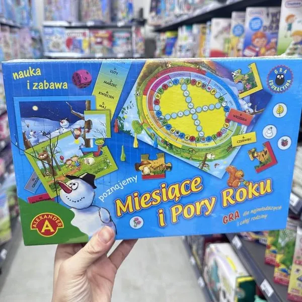 Gra edukacyjna Miesiące i Pory Roku Alexander z puzzlami
