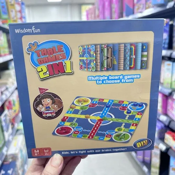Gra planszowa 2w1 Wisdomfun Table Games DIY dla dzieci 6+