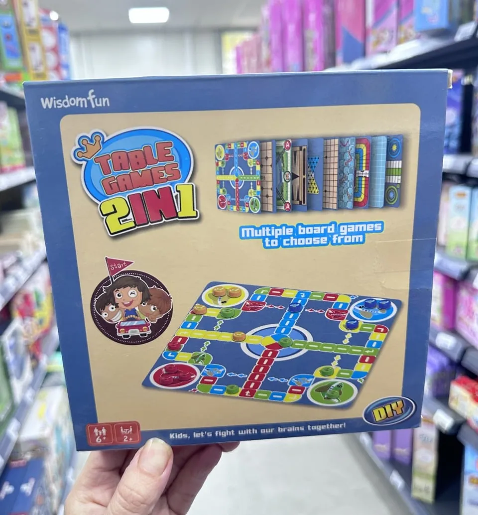 Gra planszowa 2w1 Wisdomfun Table Games DIY dla dzieci 6+