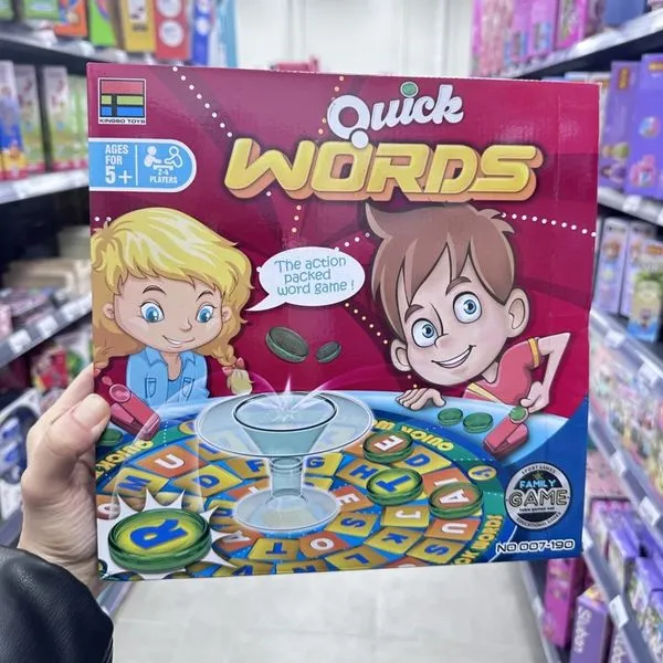 Gra planszowa Quick Words dla dzieci od 5 lat, Kingso Toys
