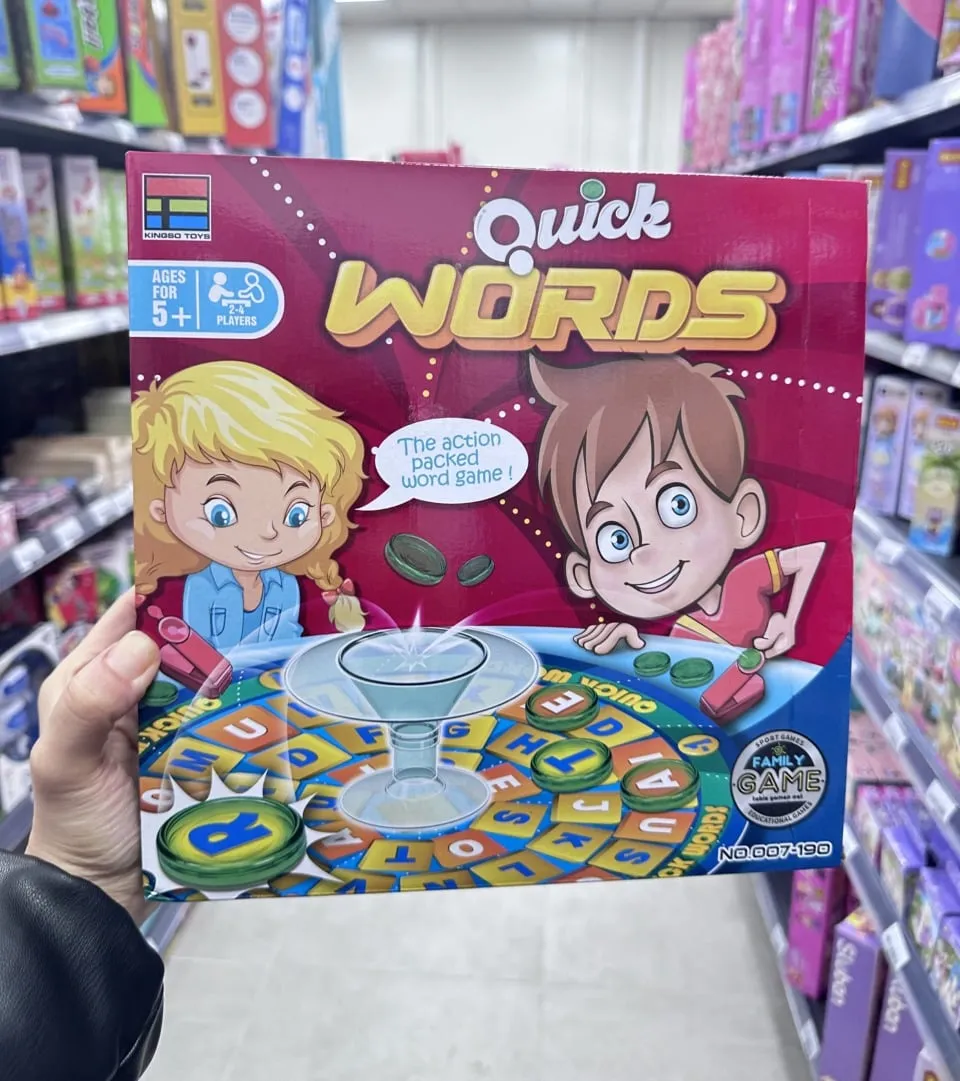 Gra planszowa Quick Words dla dzieci od 5 lat, Kingso Toys