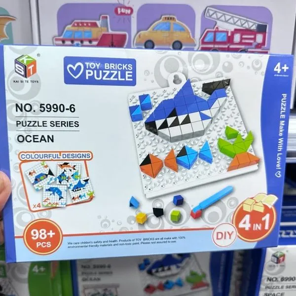 Klocki Mozaika Toy Bricks Puzzle Ocean 98+ el. DIY 4w1 KST
