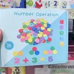 Zabawka edukacyjna Number Operation - piankowe cyfry i działania 36 szt