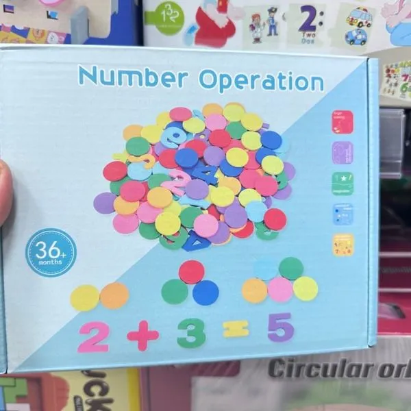 Zabawka edukacyjna Number Operation - piankowe cyfry i działania 36 szt