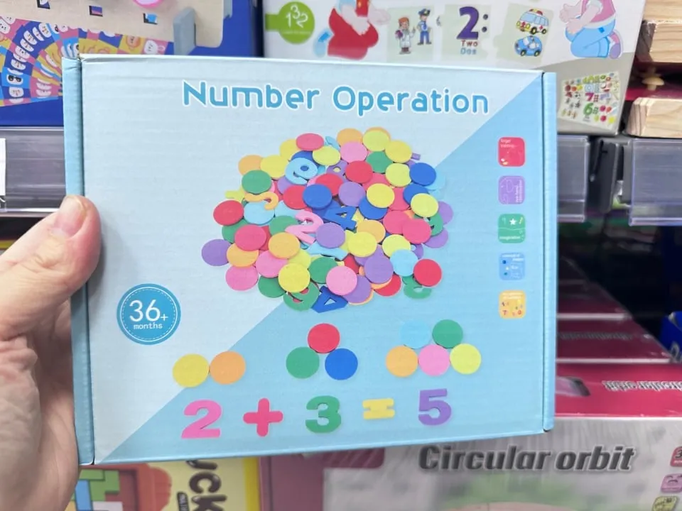 Zabawka edukacyjna Number Operation - piankowe cyfry i działania 36 szt