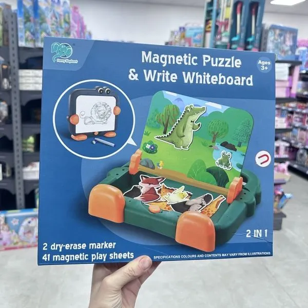 Magnetyczna tablica 2w1 do pisania i układania z magnesami Fanny Elephant