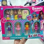 Zestaw 4 lalek Beauty Bloom z akcesoriami do stylizacji i walizką