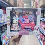 Zestaw Lalka Sweet Dreamy z wózkiem lodziarni Yizile PK12818