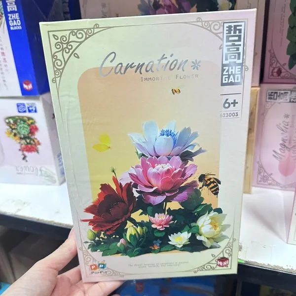 Klocki Mini Blocks Kwiatek Goździk Carnation ZHE GAO PK12852 6+