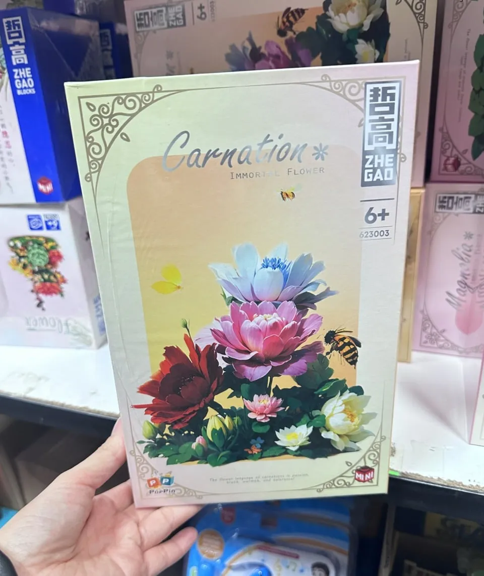 Klocki Mini Blocks Kwiatek Goździk Carnation ZHE GAO PK12852 6+