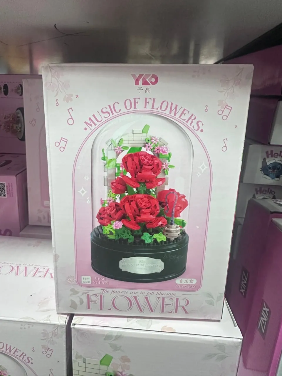 Klocki Music Of Flowers - Róże z pozytywką YKO P1060 574 el.