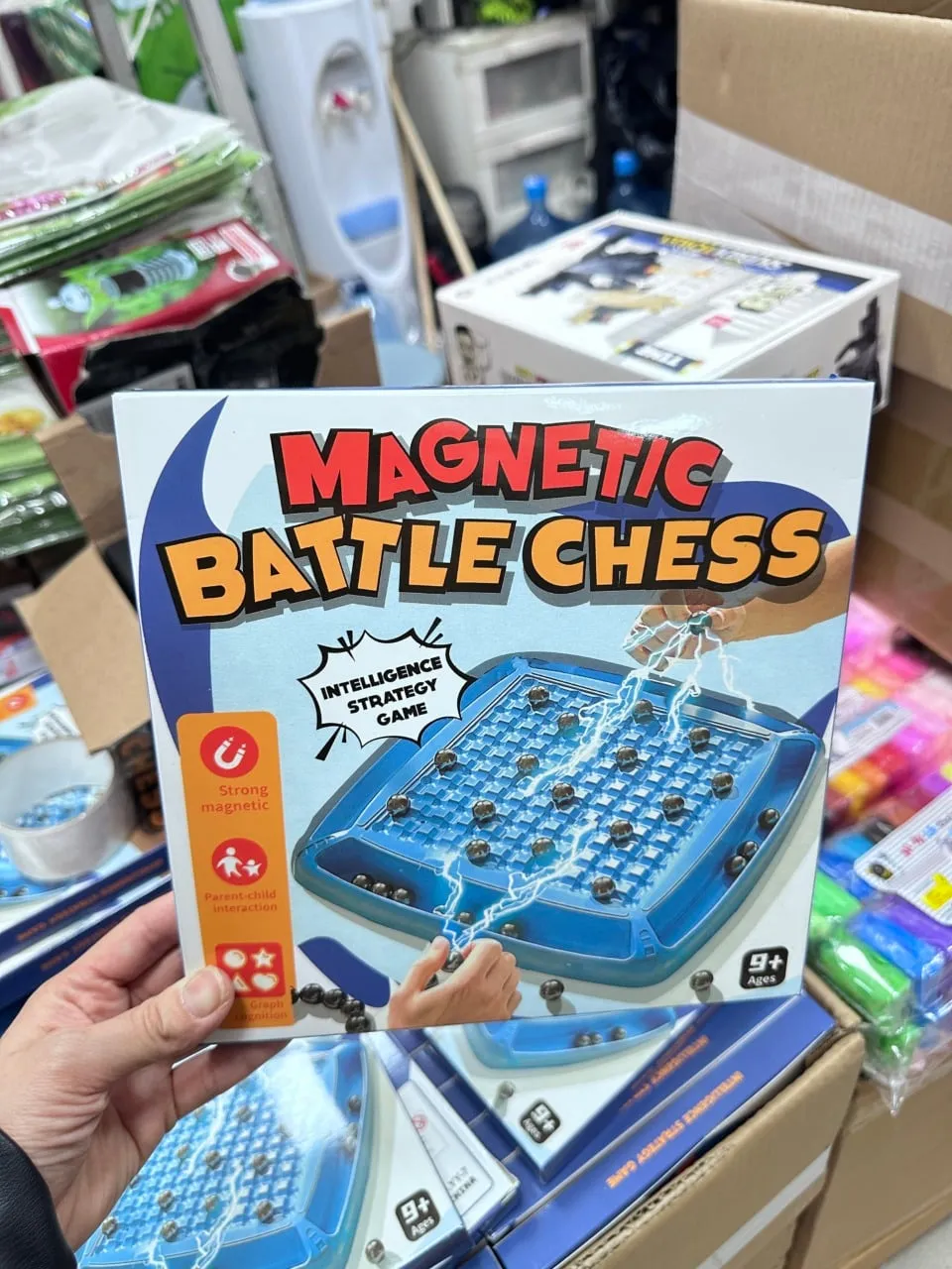 Magnetyczna gra strategiczna Battle Chess PK12877 - plansza z kulkami