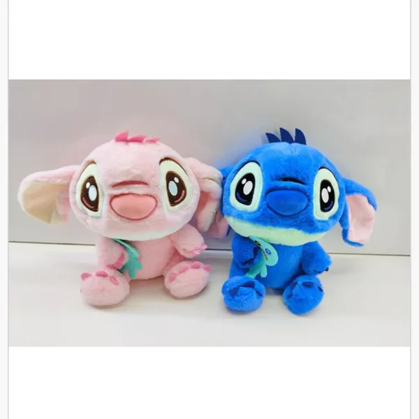Maskotka Pluszowa 23cm Stitch i Angel Różowa i Niebieska
