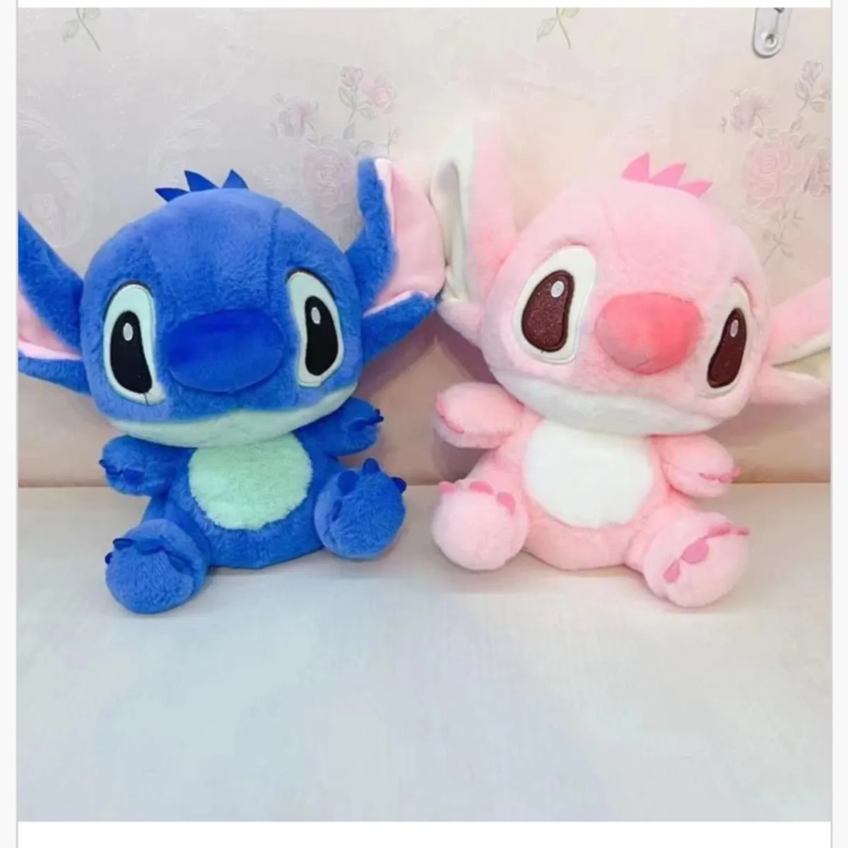 Maskotka Pluszowa 20cm Stitch i Angel Niebieska Różowa