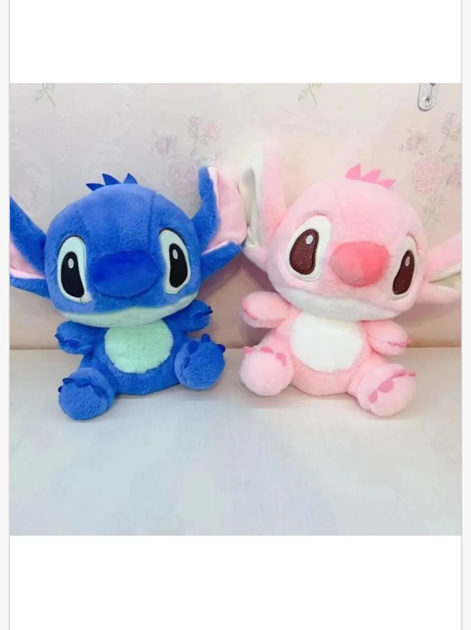 Maskotka Pluszowa 20cm Stitch i Angel Niebieska Różowa