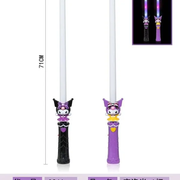 Świecąca pałka Kuromi 71cm LED z muzyką PK12984