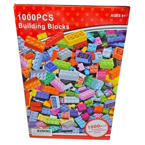 Klocki Budowlane DIY 1000 szt. Kompatybilne Kolorowe