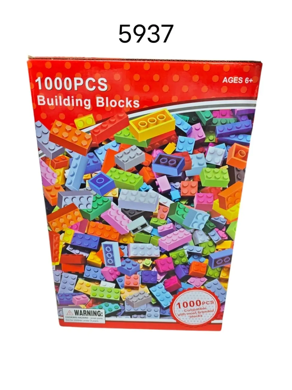 Klocki Budowlane DIY 1000 szt. Kompatybilne Kolorowe