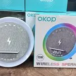 Głośnik bezprzewodowy Okop KP-577 z ładowarką indukcyjną 15W RGB