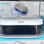 Głośnik bezprzewodowy Okop KP-575 RGB 15W z ładowaniem indukcyjnym