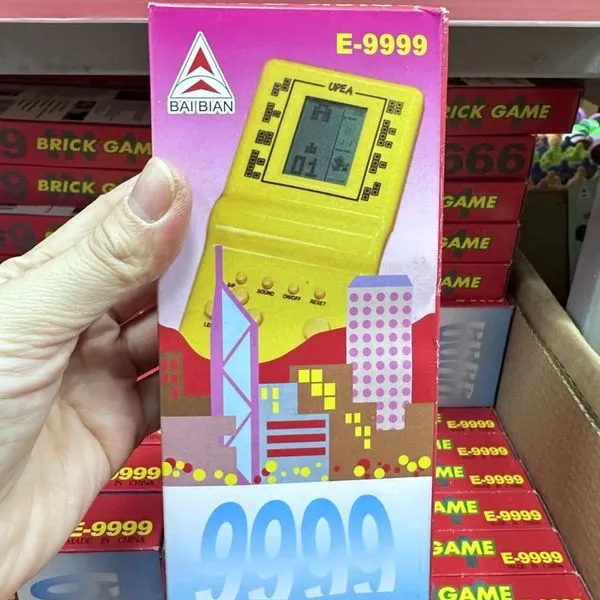 Gra elektroniczna Brick Game E-9999 żółta Tetris Bai Bian