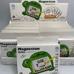 Zabawka magnetyczna Mini Magnetism Żółw z rysikiem i kartami 24szt