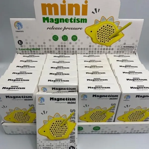 Mini Magnetism Stegozaur z rysikiem magnetycznym