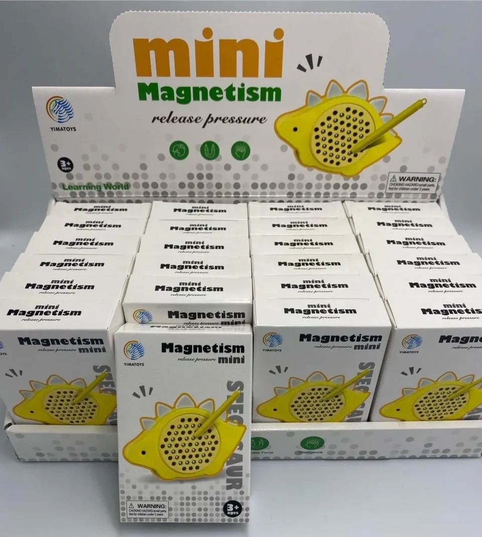 Mini Magnetism Stegozaur z rysikiem magnetycznym