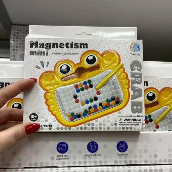 Tablica magnetyczna Magnetism mini Krab żółty dla dzieci