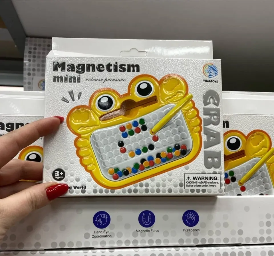 Tablica magnetyczna Magnetism mini Krab żółty dla dzieci