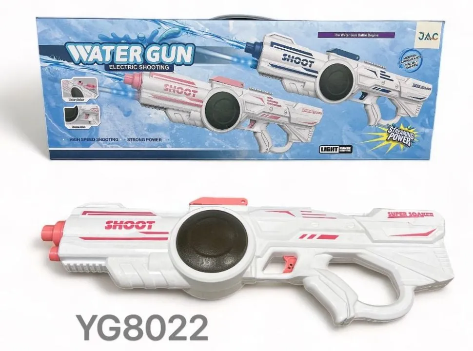 Pistolet na wodę elektryczny Shoot YG8022 biało-różowy