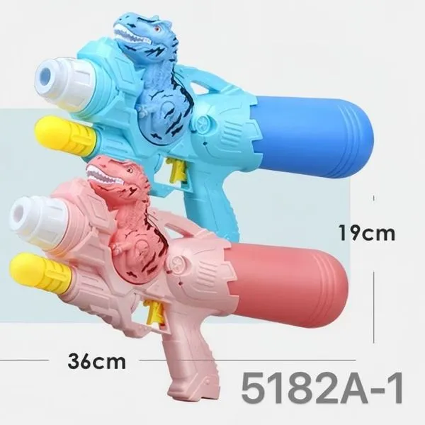 Pistolet na wodę Dinozaur 36x19cm, mix kolorów, 6 szt.