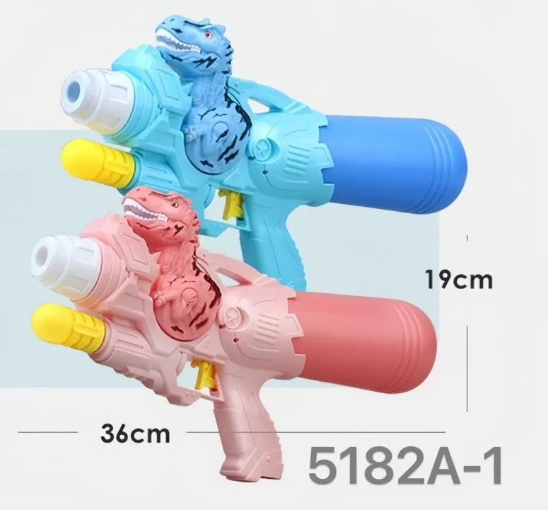Pistolet na wodę Dinozaur 36x19cm, mix kolorów, 6 szt.