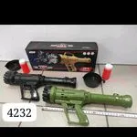 Pistolet na bańki Bubble Blaster 21 otworów, bazooka 33cm, zestaw