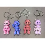 Brelok robot figurka 3D ruchome kończyny mix kolorów 24szt