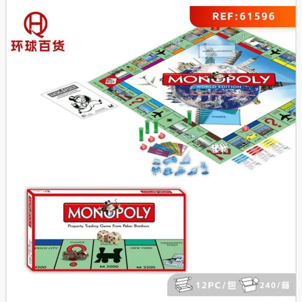 Gra planszowa Monopoly World Edition PK13189 - Motyw Miast Świata