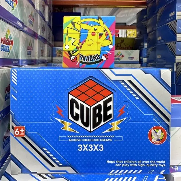 Kostka Rubika 3x3x3 Pikachu Magic Cube kolorowa układanka