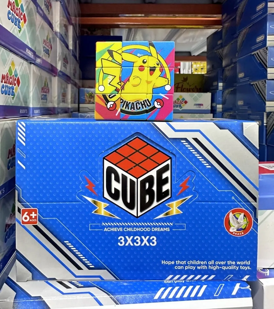 Kostka Rubika 3x3x3 Pikachu Magic Cube kolorowa układanka