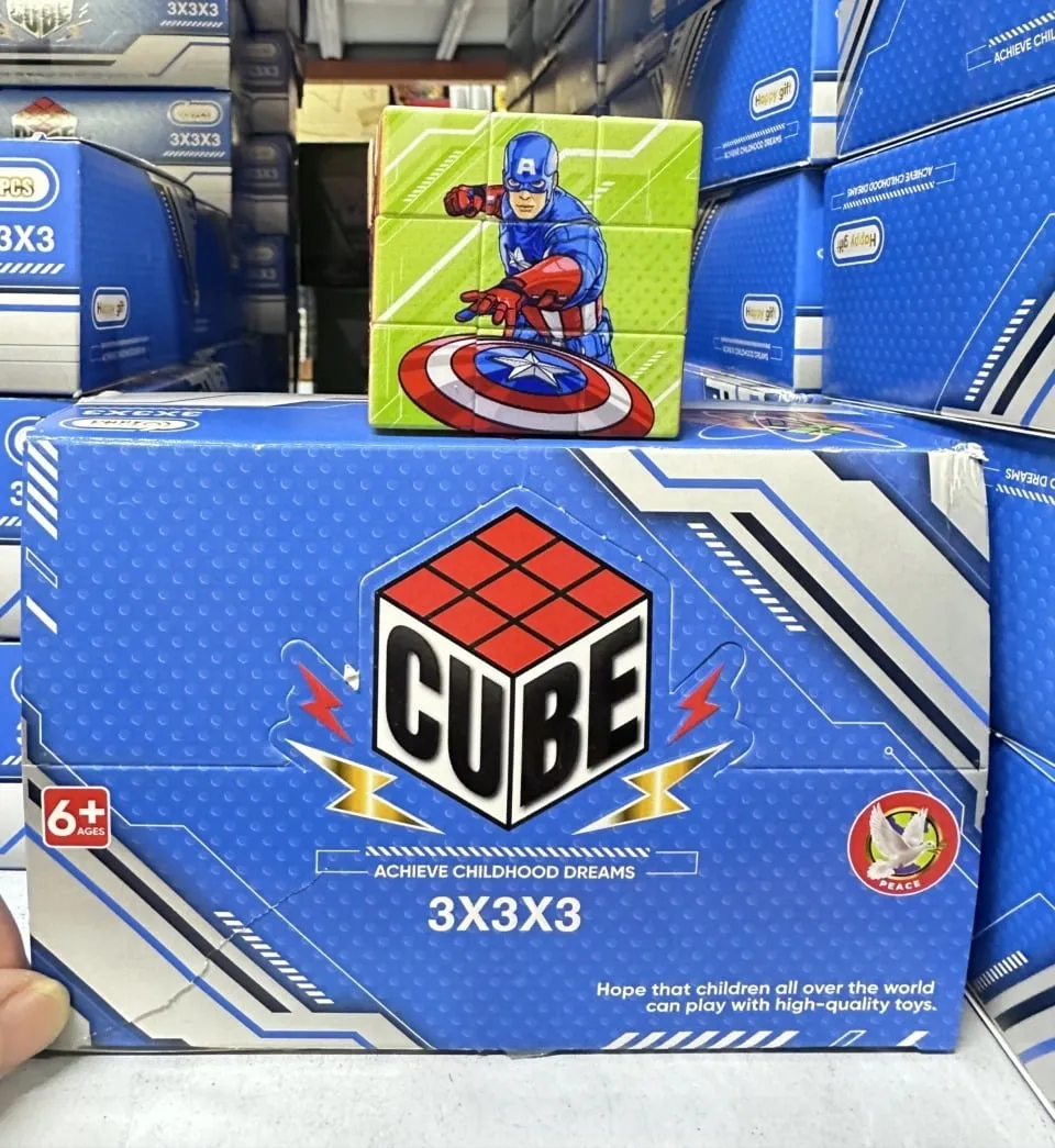 Kostka Rubika 3x3x3 Kapitan Ameryka plastikowa