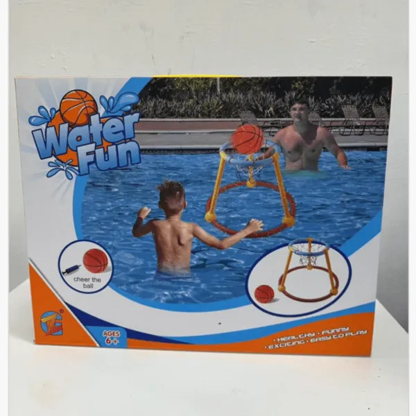 Koszykówka wodna Water Fun - zestaw z piłką i pompką
