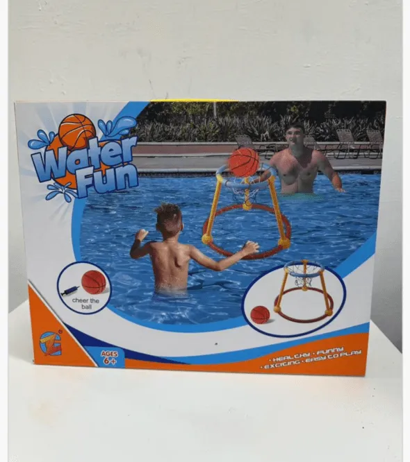 Koszykówka wodna Water Fun - zestaw z piłką i pompką