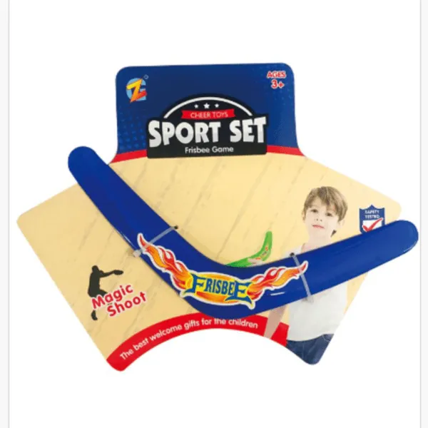Zestaw Sport Frisbee Game Bumerang dla dzieci 3+ niebieski